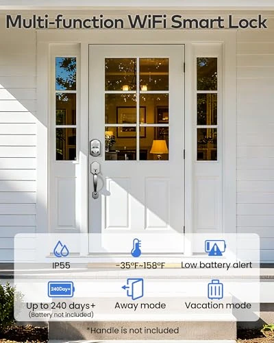 WiFi Smart Lock with Fingerprint and Keypad — Smart Lock, TEEHO