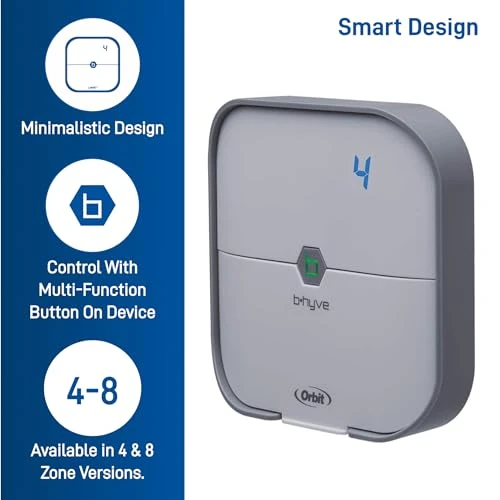 4-Zone Indoor Smart Sprinkler Controller — Irrigation System, Orbit