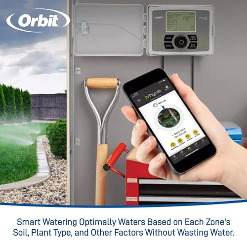 6-Zone Smart Indoor/Outdoor Sprinkler Controller — Irrigation System, Orbit