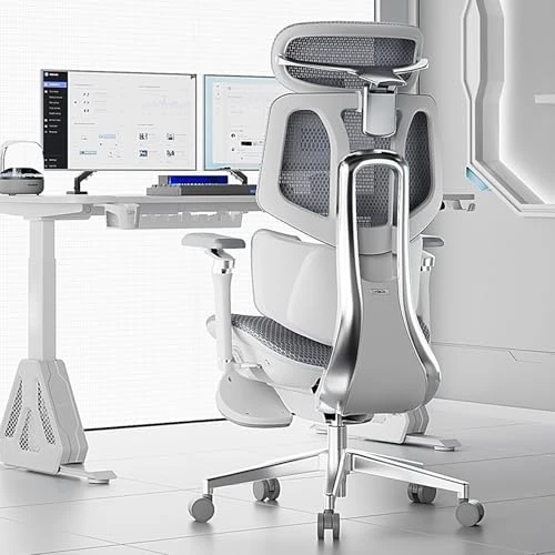 Smart Ergonomic Chair with Automated Lumbar Tracking, 4D Headrest, Ventilated Seat — Ergonomic Chair, Hbada