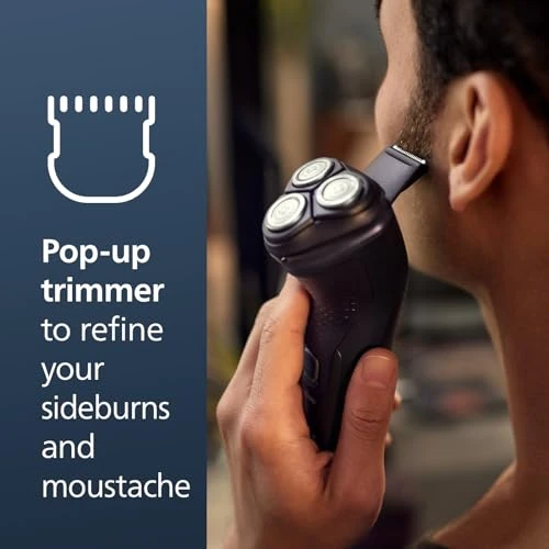Wet and Dry Electric Shaver with Pop-up Trimmer, Philips
