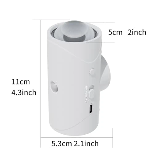 LED Wireless Wall Sconce with Motion Sensor and Color Changing, NINE SQUARE EGOU