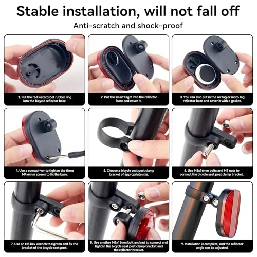 Upgraded Bike Mount for Smart Tags and Trackers, DDJ