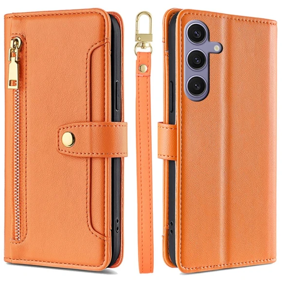 Magnetic Leather Phone Case with Stand and Straps, Smartwatch 2025