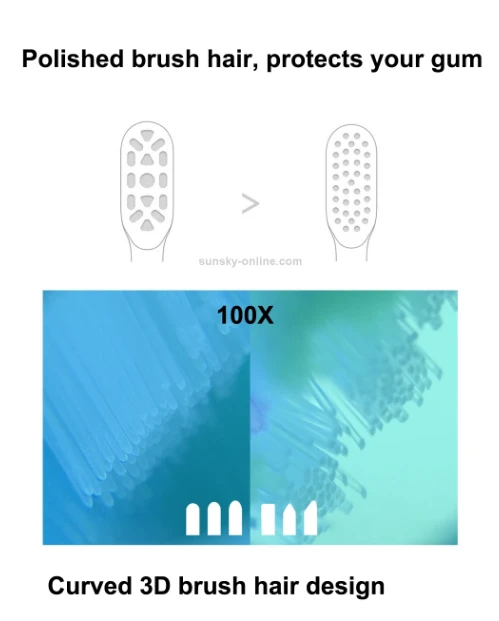 Universal Cleaning Sonic Electric Toothbrush Replacement Head — Electric Toothbrush, Xiaomi