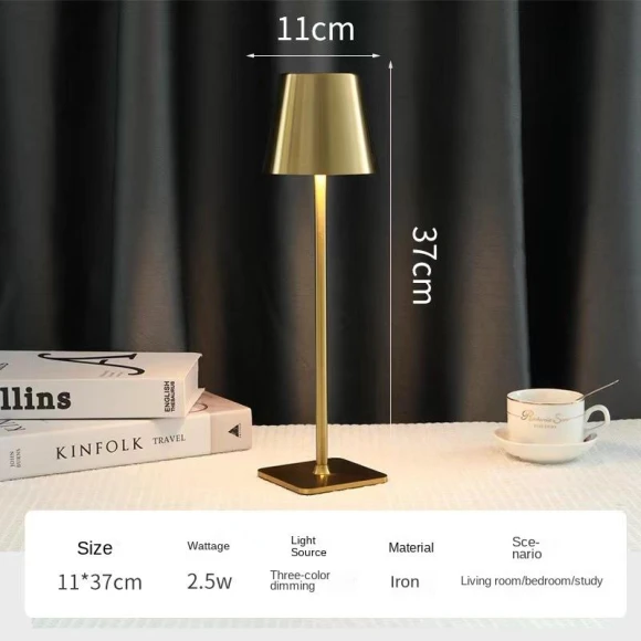 Minimalist Retro Coffee Shop Atmosphere LED Desk Lamp — Study & Desk Lighting