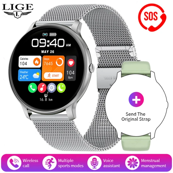 Smart Watch with Bluetooth and Voice Assistant — Smart Watch, LIGE