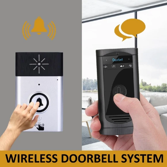 Wireless Doorbell with LED Indicator, Two-Way Talk, Rechargeable — Video Doorbell, Decor Dream