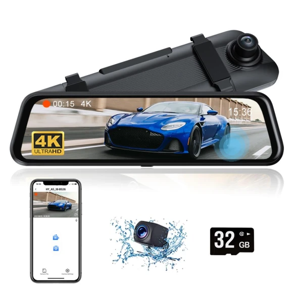 4K WiFi Mirror Dash Cam — Dash Cam, Timeless Home