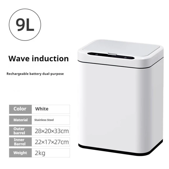 Automatic Sensor Stainless Steel Kitchen Trash Can — Kitchen Cans, Homedepot