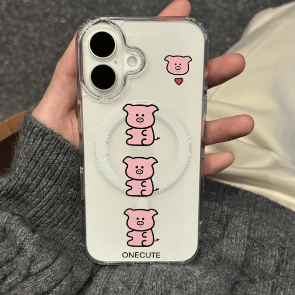 Magnetic Transparent Case with AI Button, ElectroCN