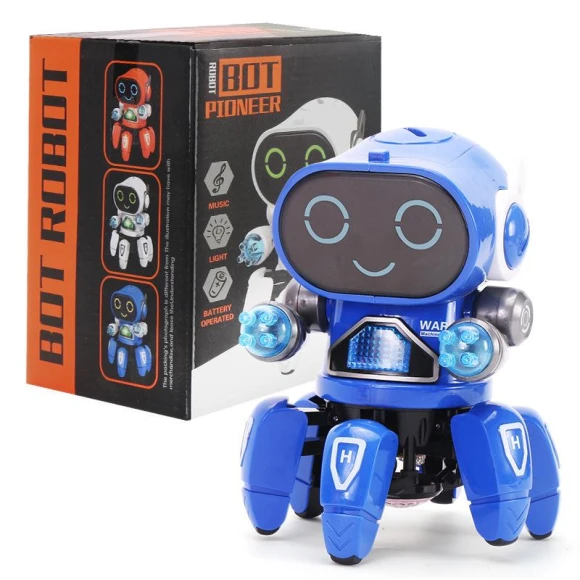 Six-Legged Intelligent Singing and Dancing Toy Robot for Kids — Robot Pet, the BAY