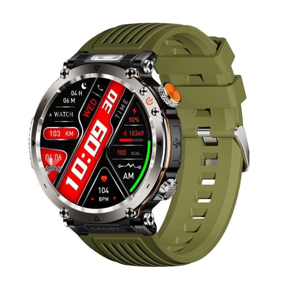 Smart Bracelet: Multi-Sport Watch with Compass, Flashlight, Heart Rate Monitor, Bluetooth Calls, and Voice Assistant — Smart Watch, the BAY