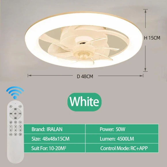 Smart Ceiling Fan With Lights — Ceiling Fans, Luminaire Lighting Mall