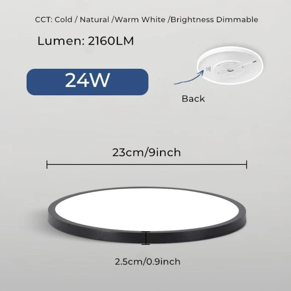Ultra-Thin Smart LED Ceiling Light Panel — Overhead Lighting, Good Household Items