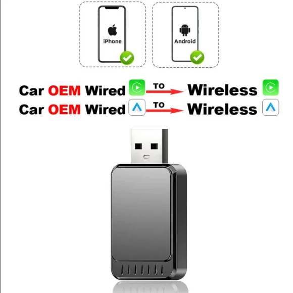 Wireless CarPlay Adapter Mini Body Smart AI Box, A Auto Parts Mall
