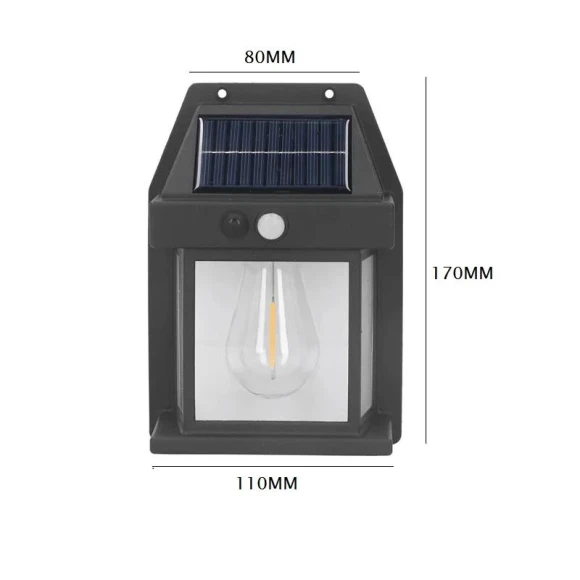Solar Powered Motion Sensor Wall Lamp, Auto Parts Speciality