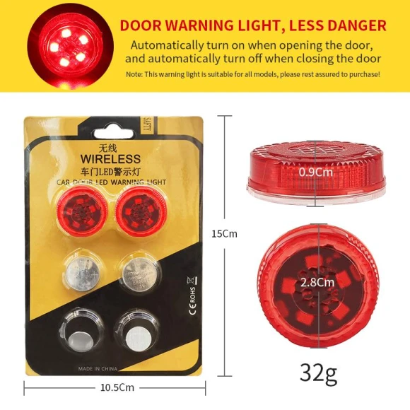Universal Car LED Door Warning Light, Cars Auto Home
