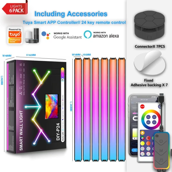 WIFI LED Smart Wall Lamp — Smart Light Bulb, Tuya