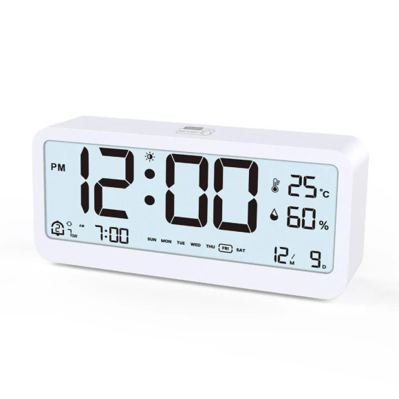 Large Screen Temperature and Humidity Smart Clock, Qingling