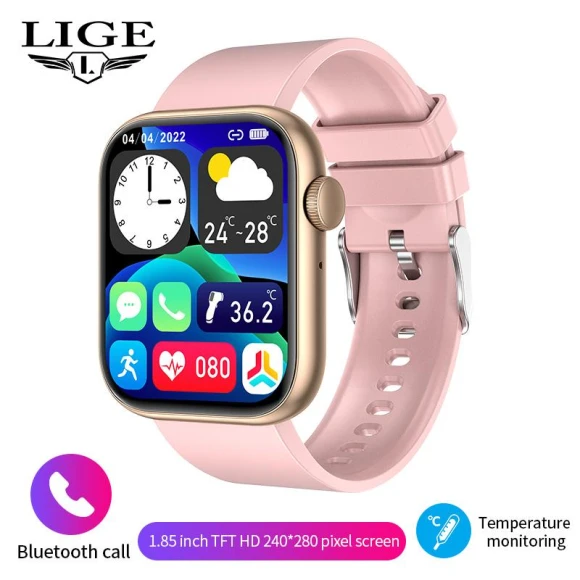 Smartwatch with Body Temperature Measurement — Smart Watch, LIGE