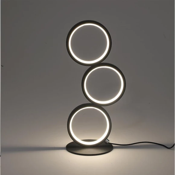 Dimmable Table Lamp with Smart Touch Ring, Elegant Living House