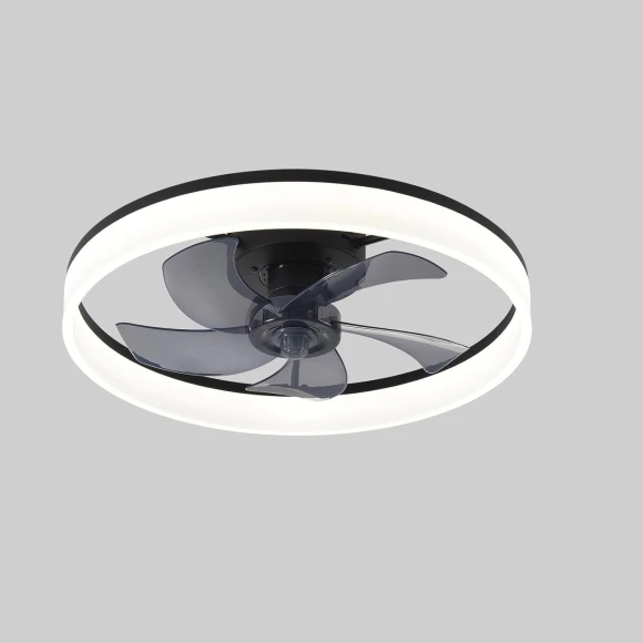 Modern LED Ceiling Fan with Silent Chandelier — Ceiling Fans, Luminaire Lighting Mall
