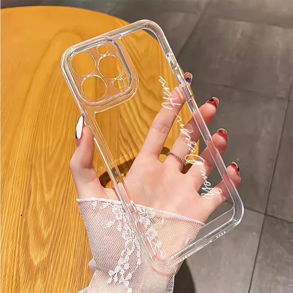 Personalized Luxury Clear Case, Customized Tide Shell