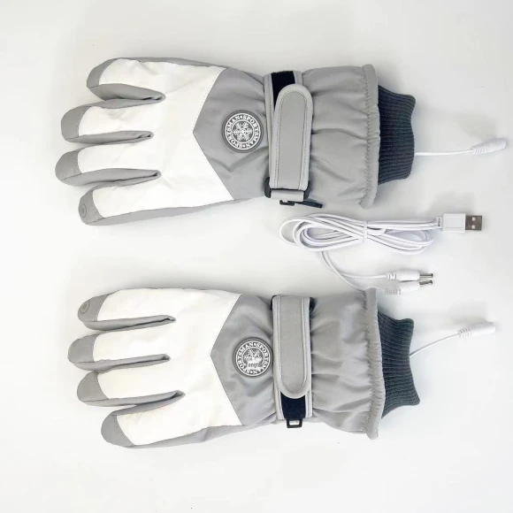Ski Gloves with Touchscreen and USB Heating, Warm Land