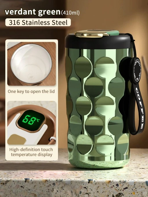 Smart Thermos for Coffee — Smart Water Bottle, Rustic Elegance House