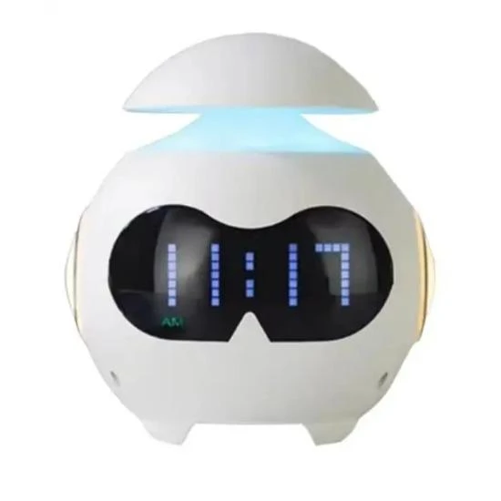 Cute Robot Digital Alarm Clock with Mood Lighting, Daily necessities-V