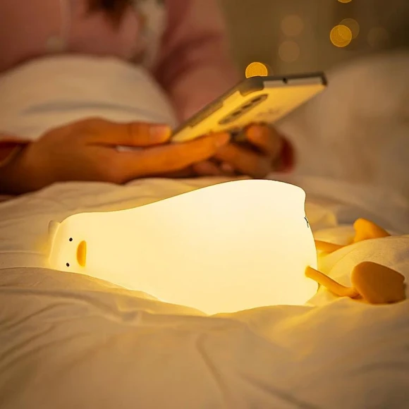 Cute Silicone Duck Night Light, TOP-MALL-001