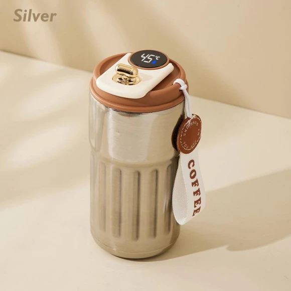 Smart Temperature Display Vacuum Travel Mug — Beverage Warmers, TOP-MALL-001