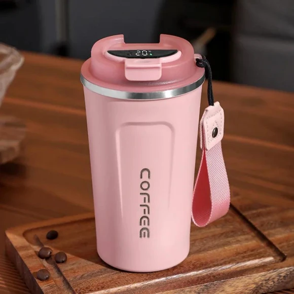 Smart Thermos Mug with Temperature Display — Smart Water Bottle, TOP-MALL-001