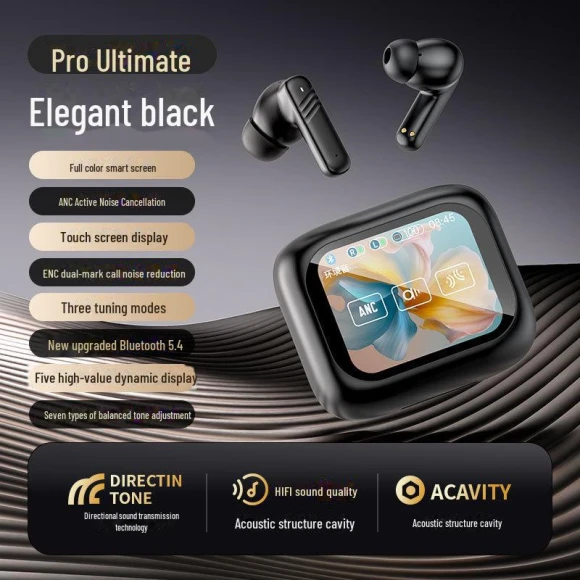 Smart Touch ANC+ENC Wireless Bluetooth Headset — Headsets, Polaris star