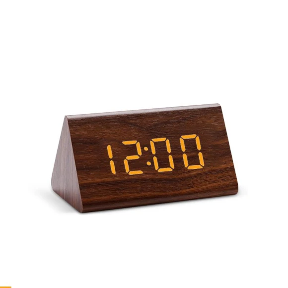 Voice Controlled Wooden Alarm Clock — Clocks, Daily necessities-V