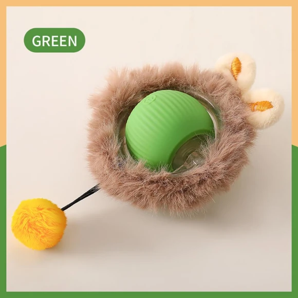 Interactive Pet Toy Ball — Automatic Cat Toy, grocercollect