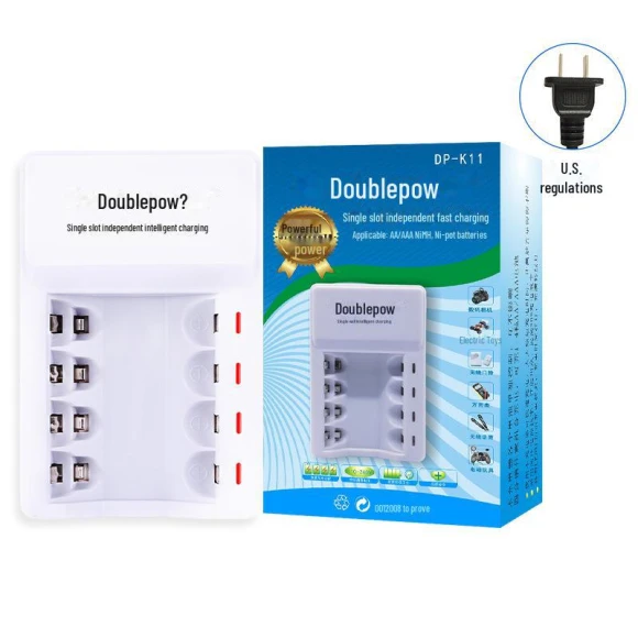 Smart Charger with LCD Display, Doublepow Battery