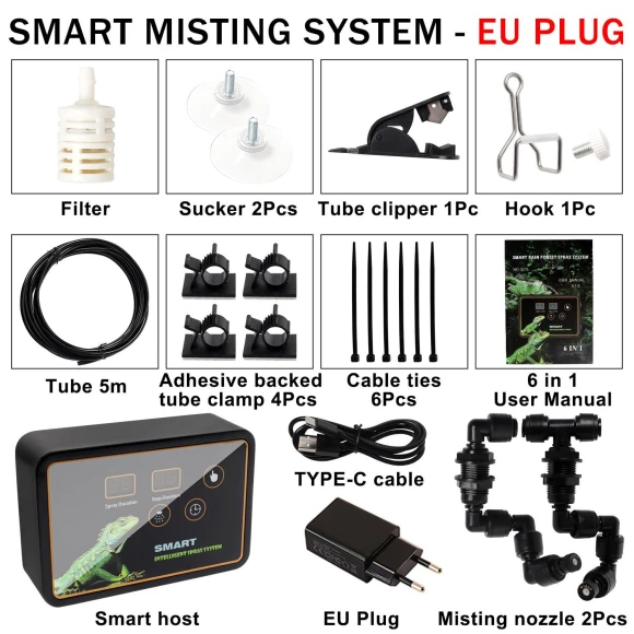 Smart Reptile Terrarium Misting System, TrendVibeCN