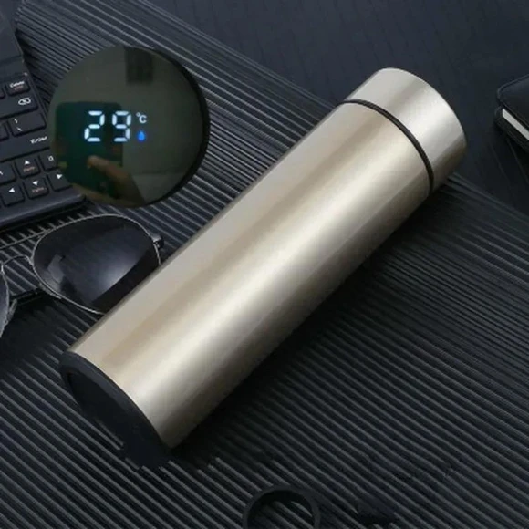 Smart Thermos with Temperature Display, flower 01