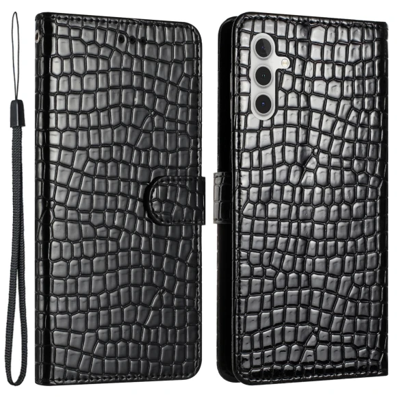 Crocodile Texture Stand Leather Cover with Hand Strap, Smartwatch 2025