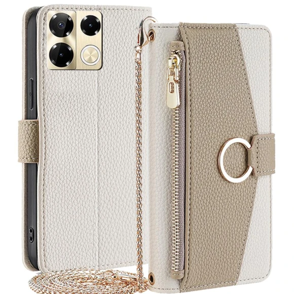 PU Leather Zipper Wallet Crossbody Phone Cover, Smartwatch 2025