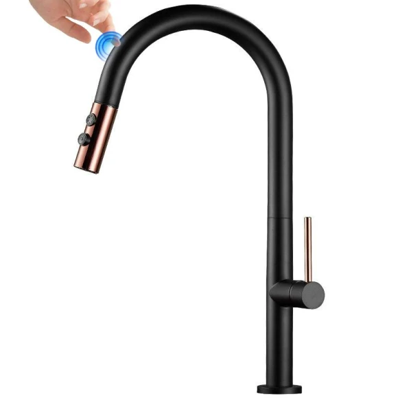 Smart Touch Retractable Kitchen Faucet, Darling Child Boutique