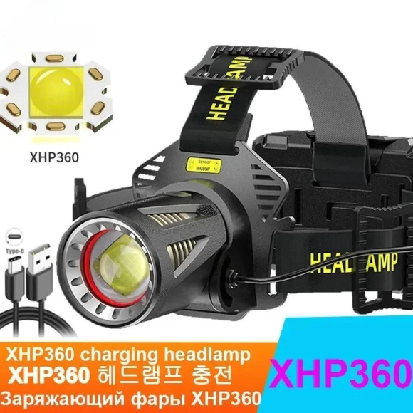 Super Bright LED Headlamp with Signal Light, YWZT Outdoor LED Light