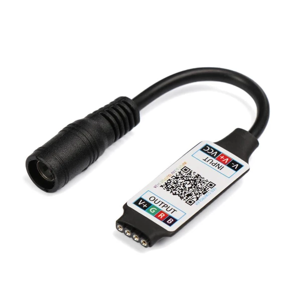 Wireless Female Connector for 4-Pin Bluetooth Adapter RGB Controller — USB, tijnwny
