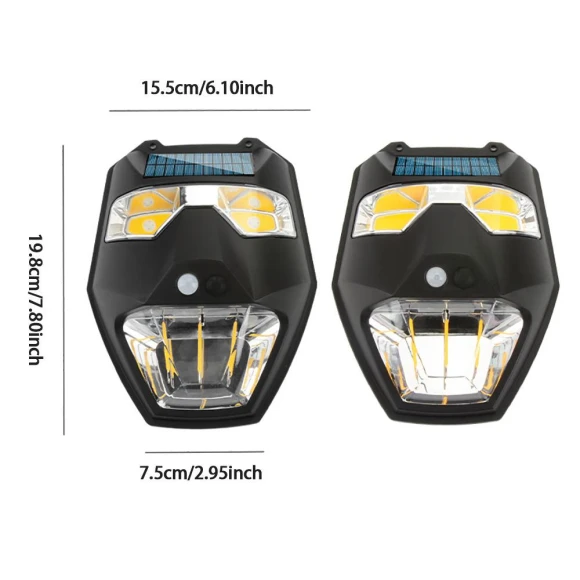 5-Speed Adjustable Solar LED Wall Light, ZCXU