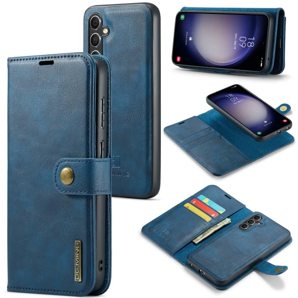 Detachable Split Leather Wallet Phone Cover, Smartwatch 2025