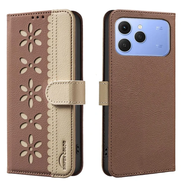 Leather Phone Case with Flower Pattern — Flip Cases, Smartwatch 2025