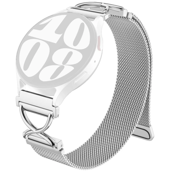 Magnetic Stainless Steel Milanese Strap with X-Shaped Connector — Wearable Accessories, Smartwatch 2025