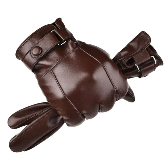 Men's Winter Leather Gloves, Freedom Outdoors